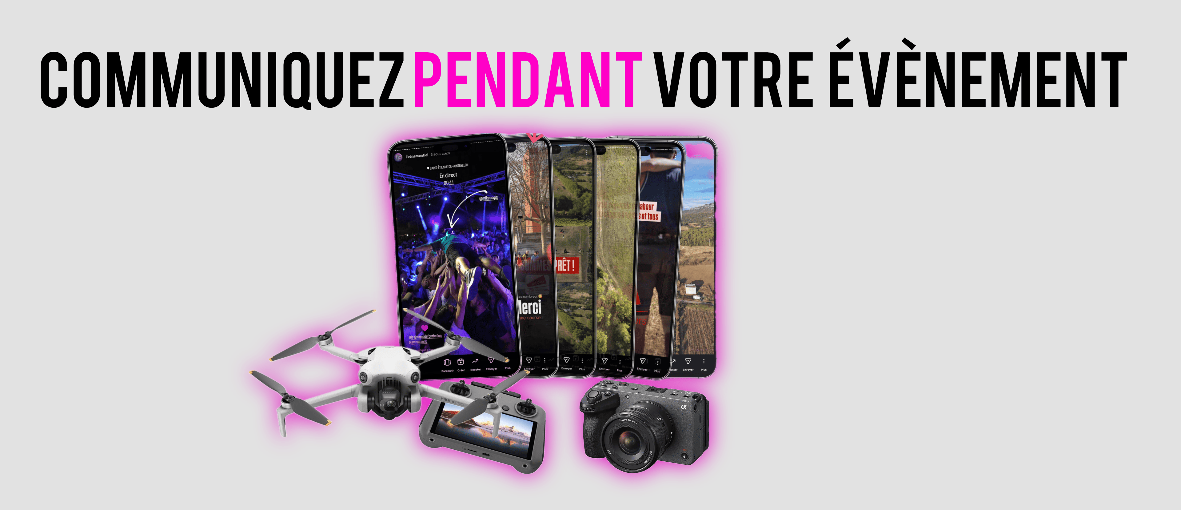 Univers événementiel en direct