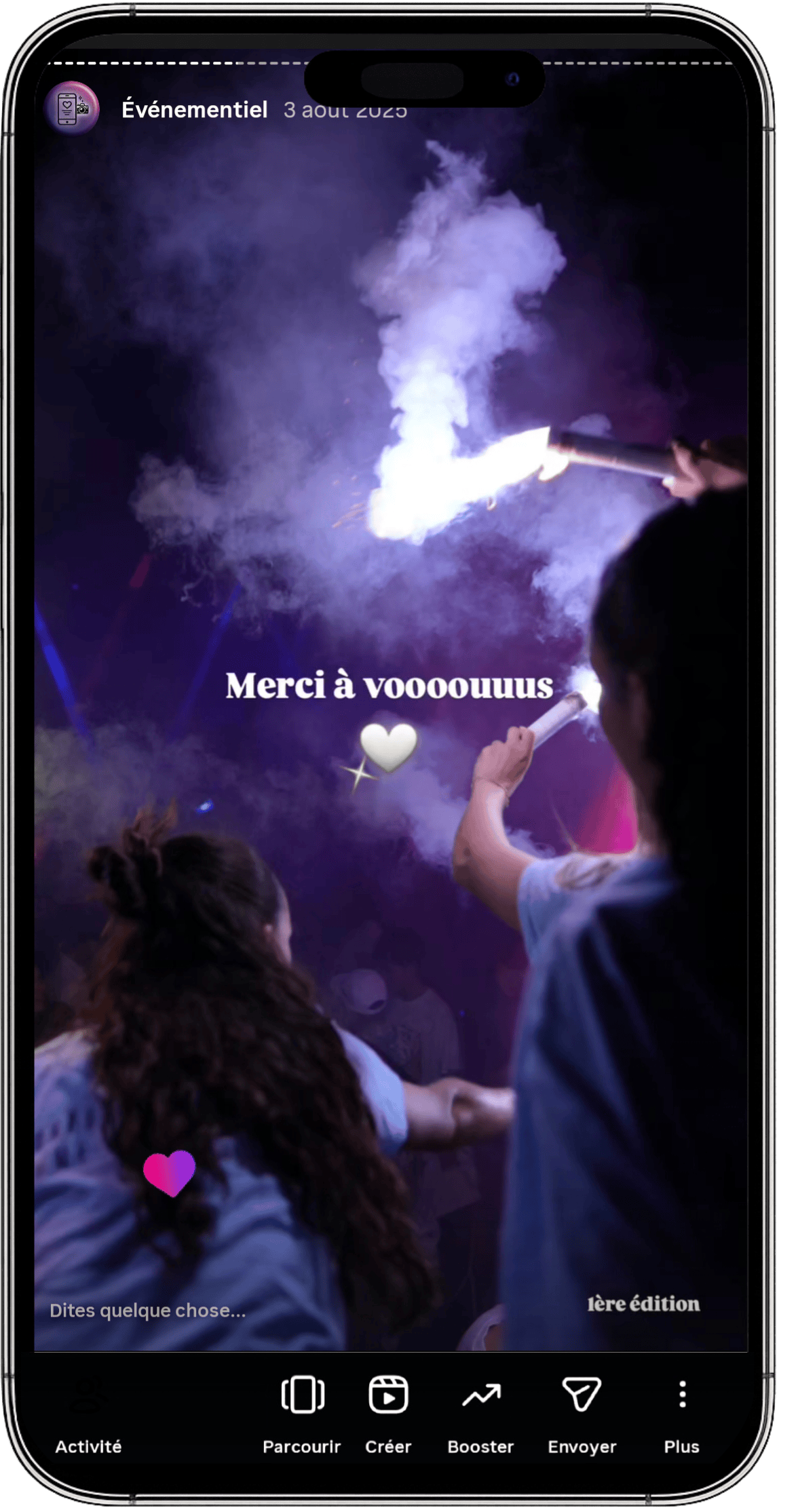 Story en direct : évènement privé, extrait 2