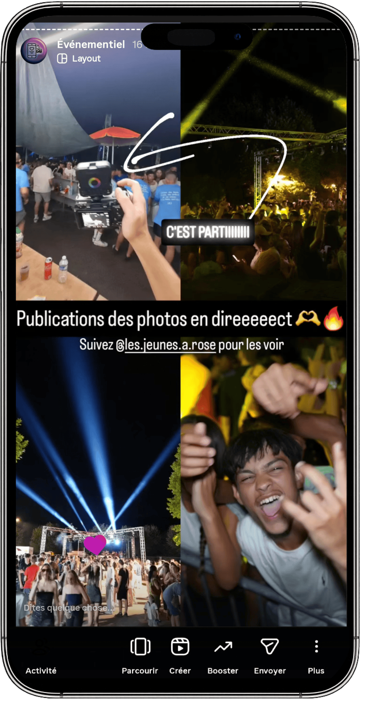 Story en direct : évènement privé, extrait 3