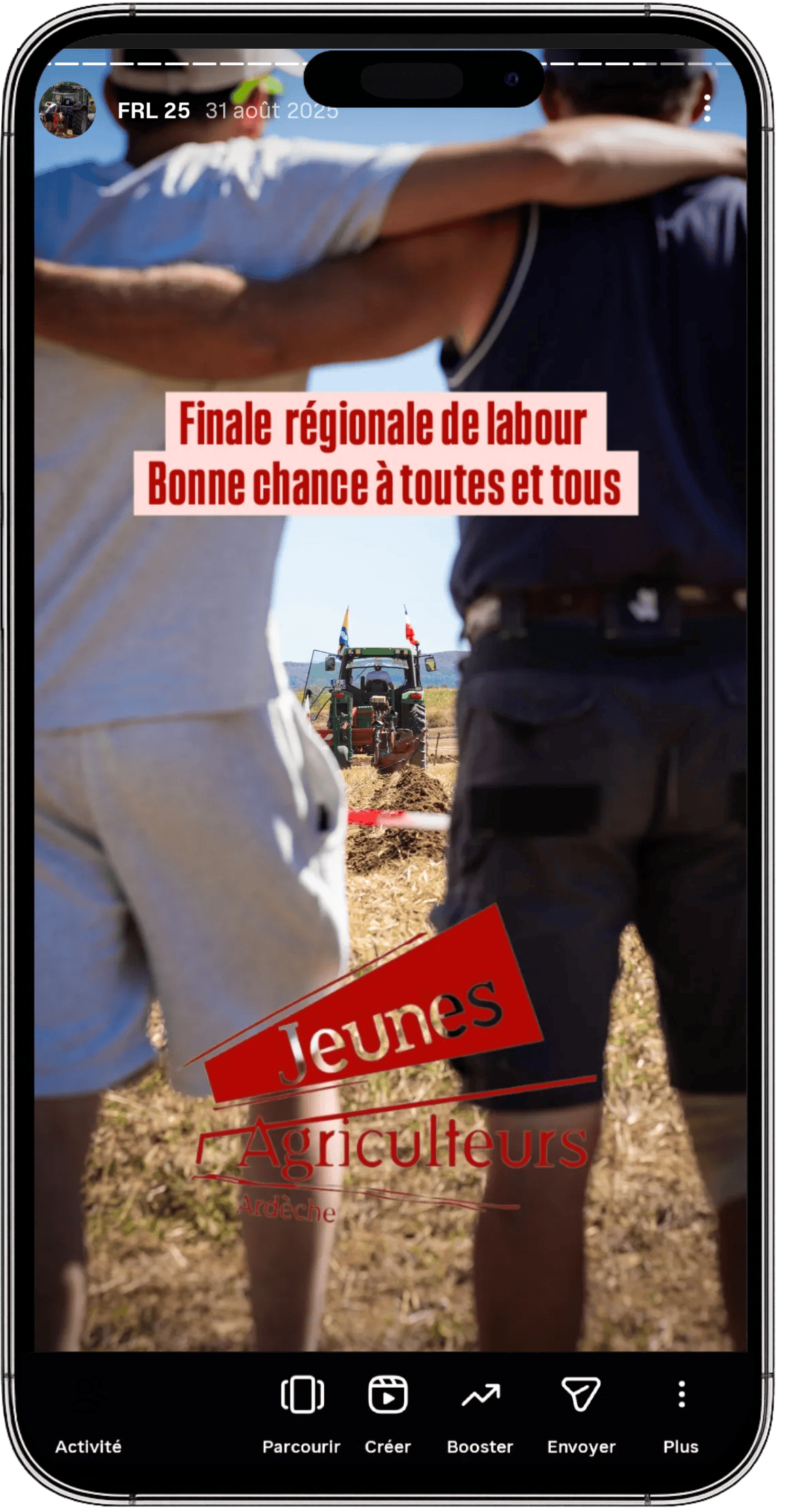 Exemple de story Instagram en direct (démonstration) 5